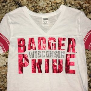Wisconsin Badgers Victoria Secret Pink T-shirt XS